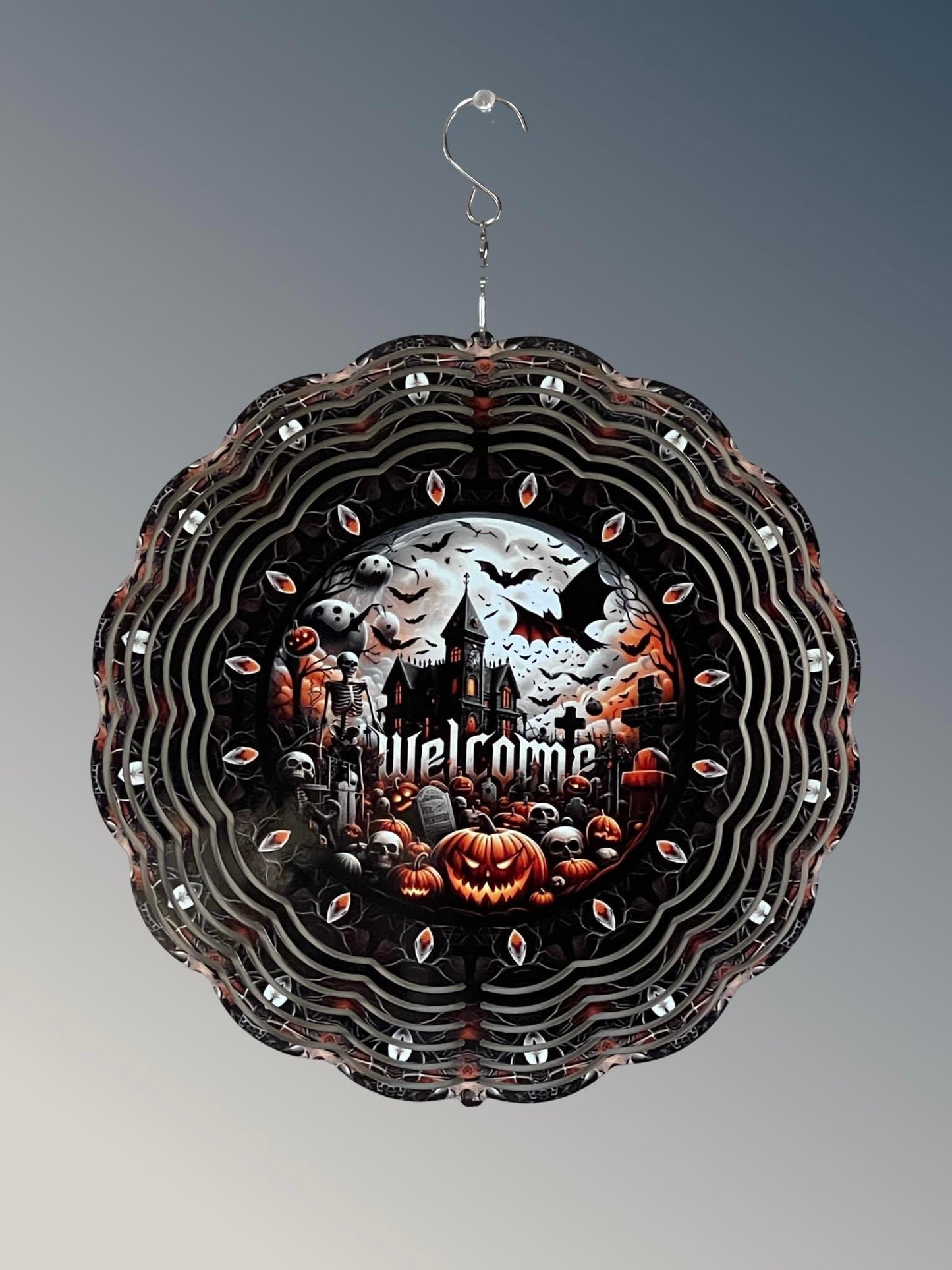 Halloween metal wind spinners